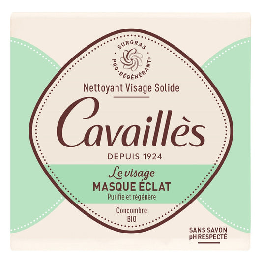 Solid Facial Soap Radiance Mask Organic Cucumber ROGE CAVAILLES