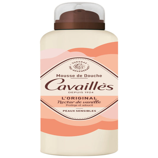 Shower Gel for Sensitive Skin Nectar Original Creamy Foam Vanilla Fragrance Plant-Based Surgras Pro-Regenerating Soap-Free ROGE CAVAILLES