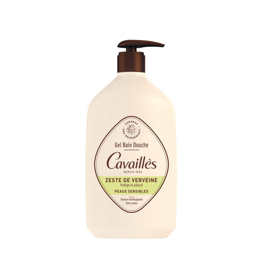 Gel douche Peaux Sensibles Surgras Protège et Adoucit Texture Enveloppante Zeste de Verveine Sans Savon ROGER CAVAILLES 
