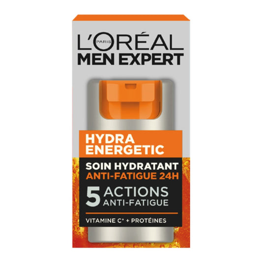 Soin Hydratant Visage Homme Anti Fatigue Hydra Energetic Men Expert L'OREAL PARIS le flacon de 50mL