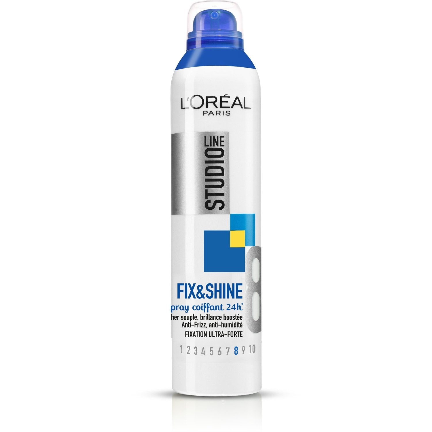 Laque Fixation Ultra Forte Anti-Frizz et Anti-Humidité Studio Line L'OREAL PARIS le spray de 300mL