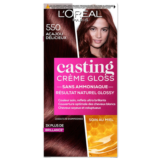 Coloration 5.50 Delicious Mahogany Tone on Tone Ammonia-Free Cream Gloss L'OREAL PARIS