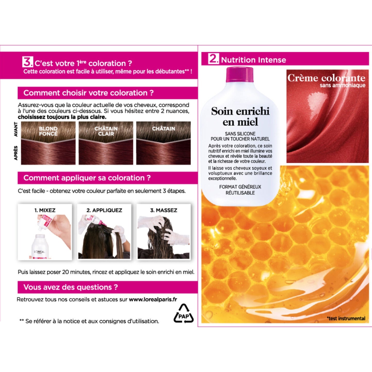 Coloration 5.50 Delicious Mahogany Tone on Tone Ammonia-Free Cream Gloss L'OREAL PARIS