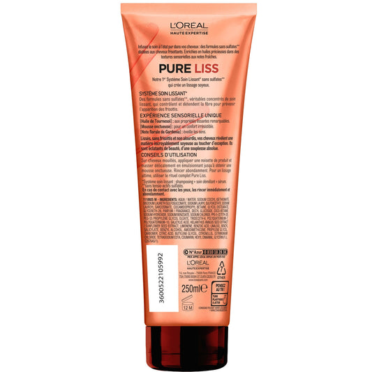 Shampoing Lissage & Discipline Cheveux Frisottants Pure Liss HAUTE EXPERTISE