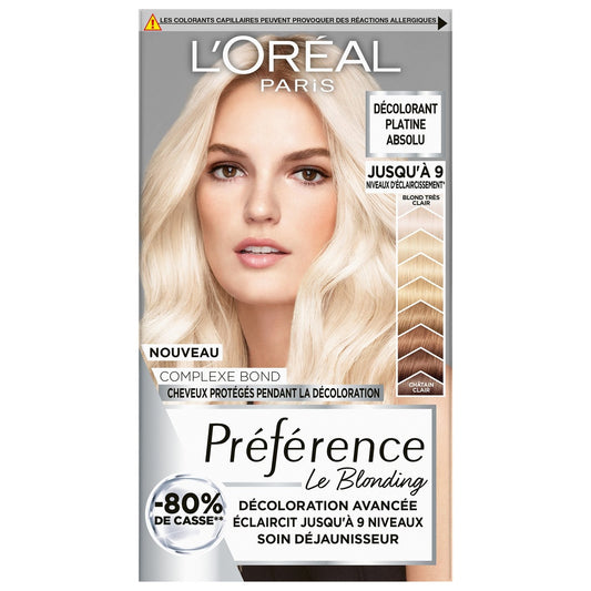 Décoloration Sans Ammoniaque Patine Absolu Platinium L'OREAL PARIS la boîte