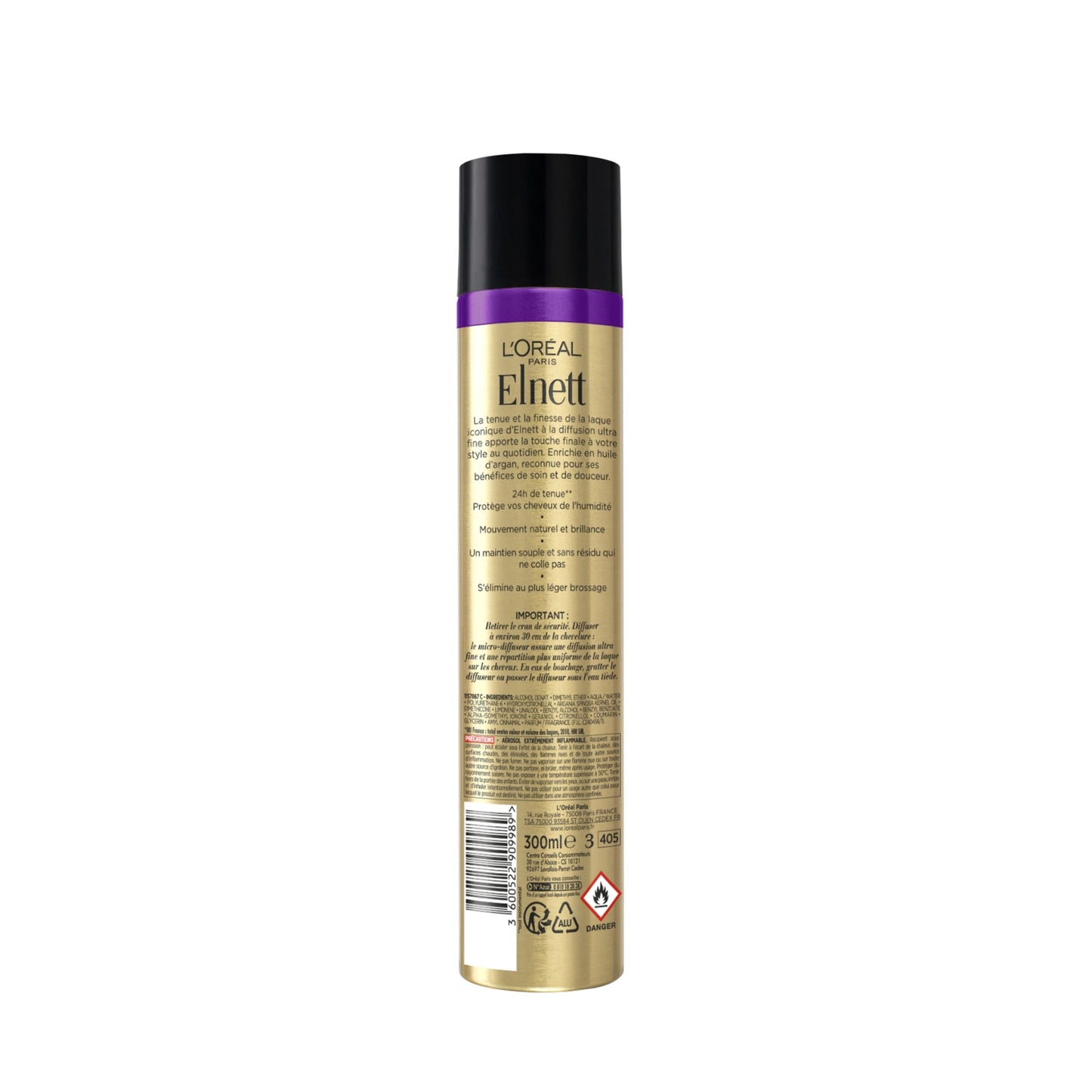 Laque Eclat et Souplesse Fixation Forte ELNETT