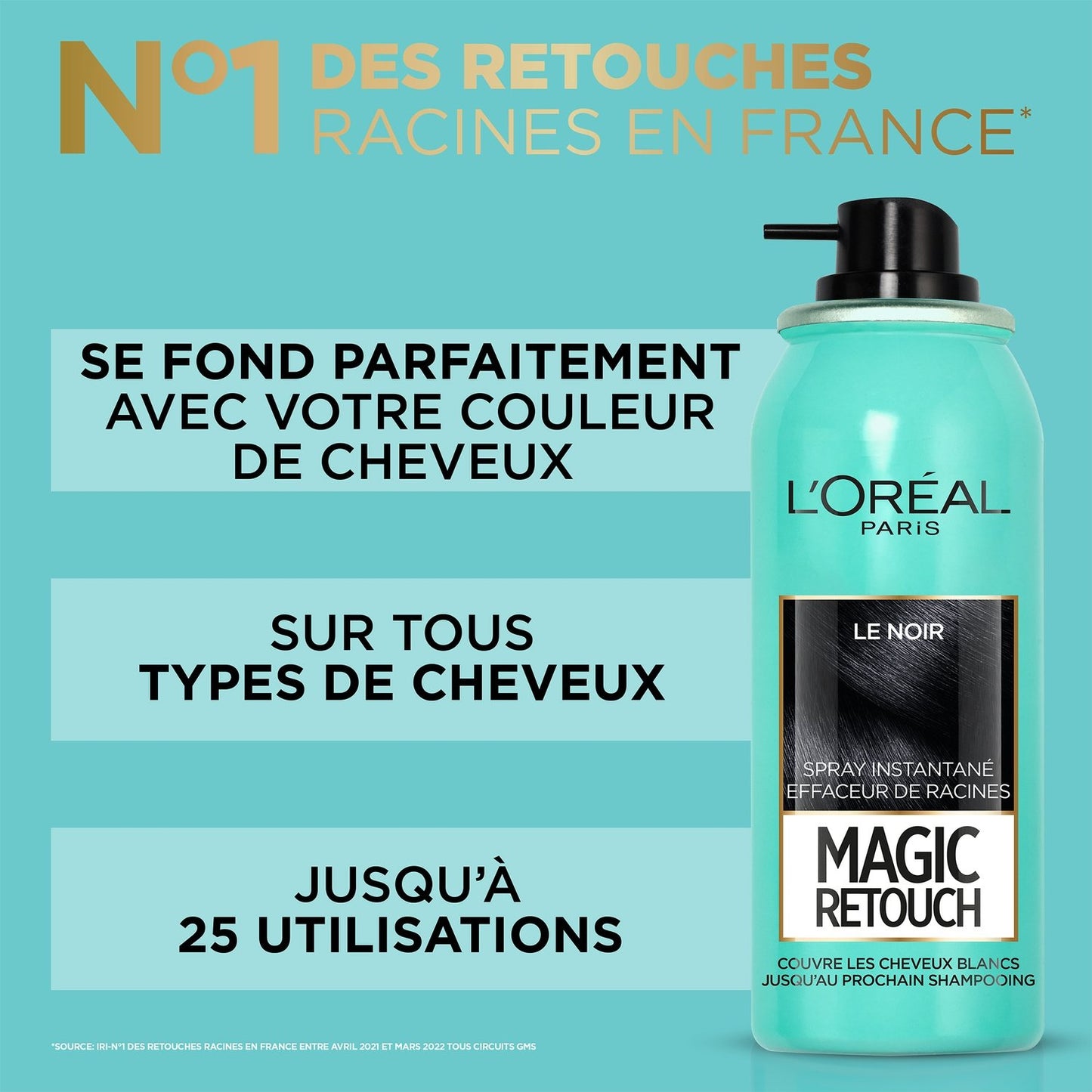 Coloration Spray Retouche Racine Temporaire Châtain L'OREAL PARIS