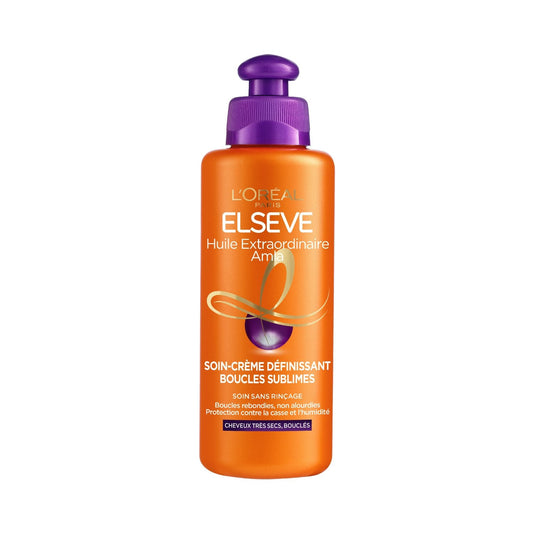Soin Cheveux Boucles Sublimes Cheveux Secs et Bouclés Huile Extraordinaire Amla Sans Rinçage Elseve L'OREAL PARIS le flacon de 200mL
