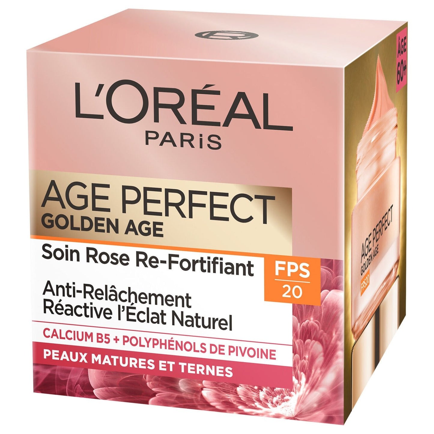 Crème Anti-Âge Rose Re-Fortifiant Fps20 Age Perfect Golden Age L'OREAL PARIS