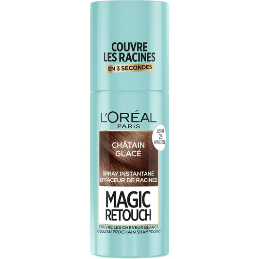Coloration Spray Retouche Racine 7 Châtain Glacé Magic Retouch L'OREAL PARIS la boîte