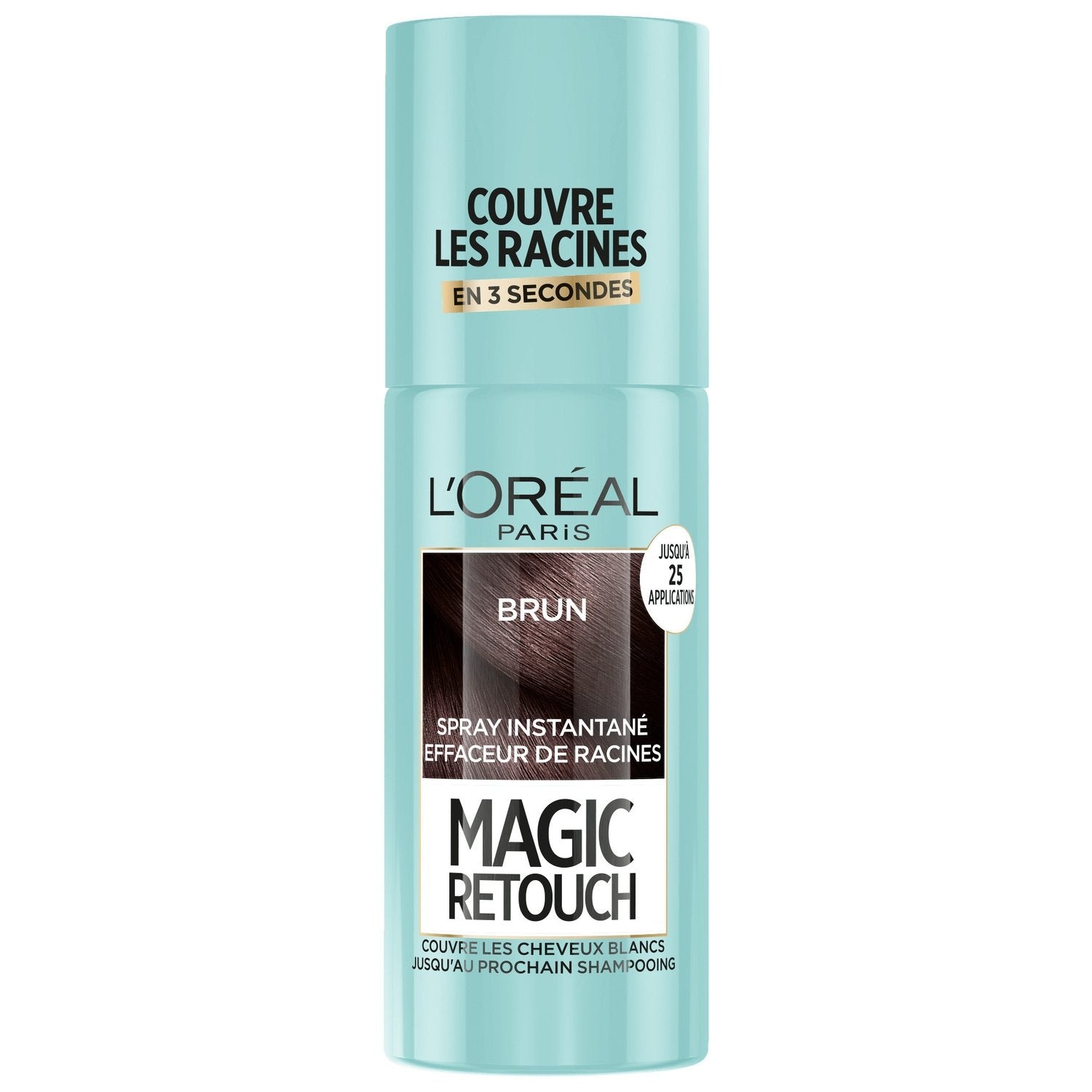 Coloration Temporaire Spray Retouche Racine Brun L'OREAL PARIS la boîte