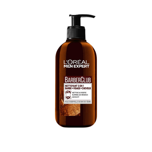 Nettoyant 3 en 1 Homme Visage Barbe Barber Club L'OREAL PARIS le flacon de 200mL