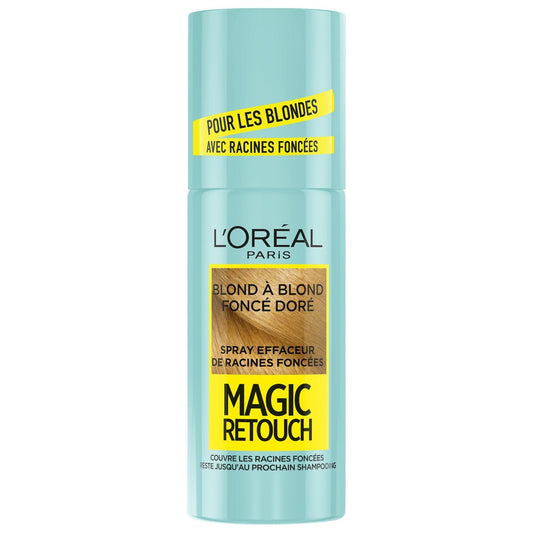 Coloration Cheveux Permanente Spray Retouche Racine Foncées Blond à Blond Foncé MAGIC RETOUCH