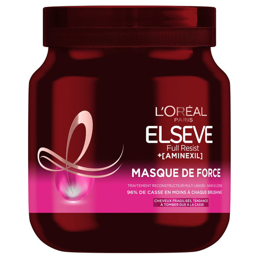Masque Reconstructeur Full Resist Cheveux Fragilisés Elseve L'OREAL PARIS le pot de 680mL