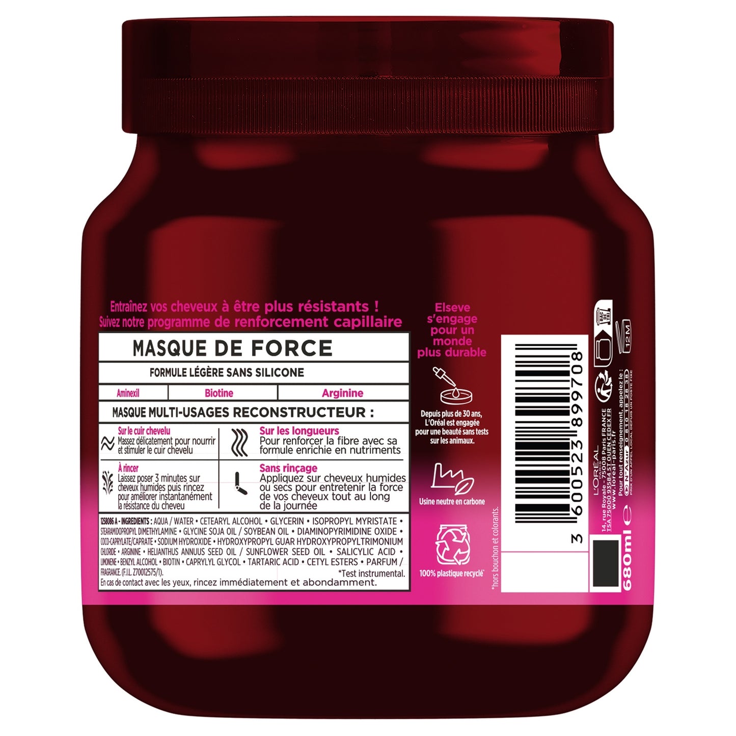 Elseve L'OREAL PARIS Full Resist Reconstructive Mask for Damaged Hair