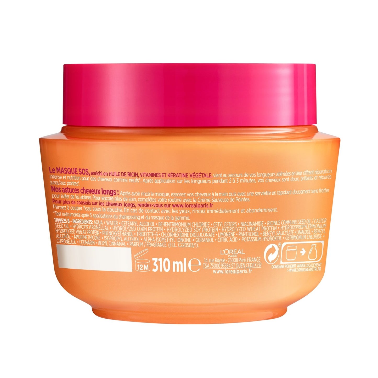 Masque Réparateur Cheveux Longs Abîmés Dream Long Elseve L'OREAL PARIS