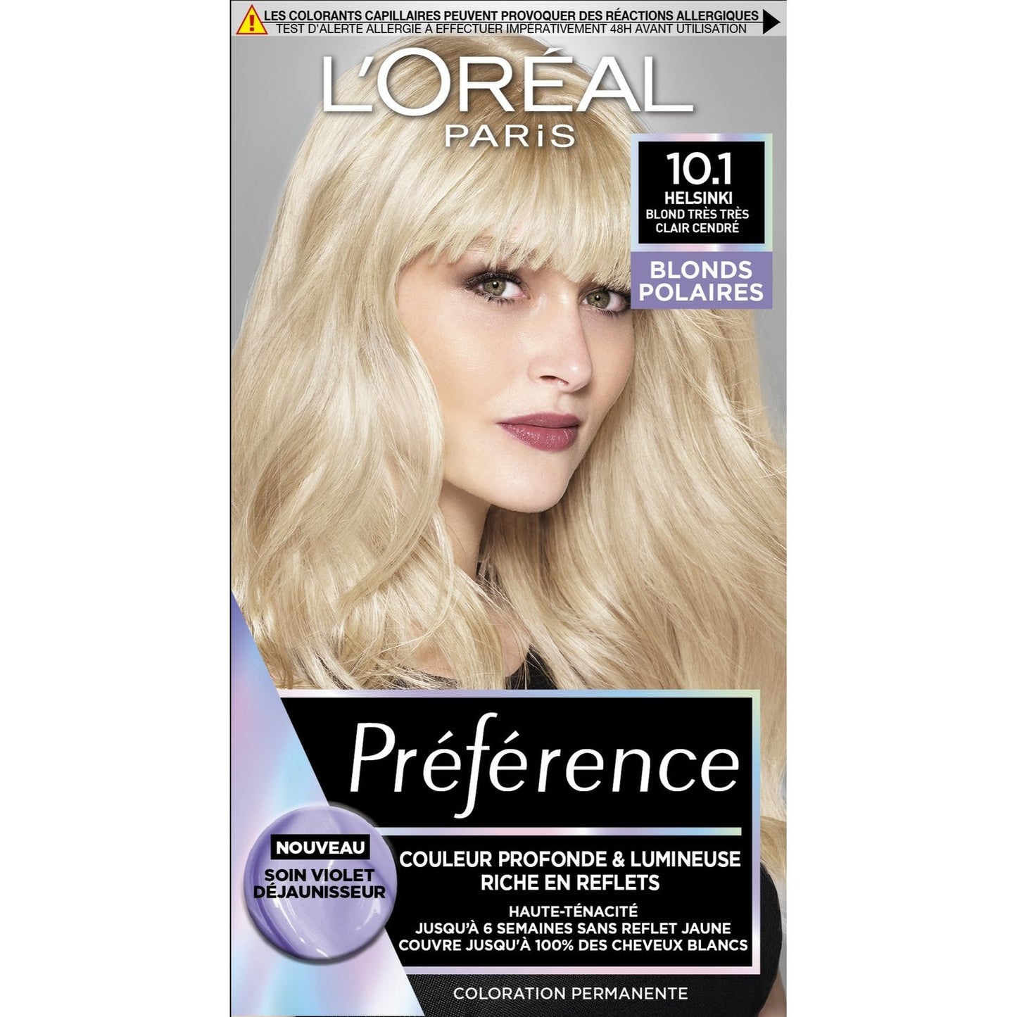 Permanent Hair Color 10.1 Helsinki Very Very Light Blonde PREFERENCE
