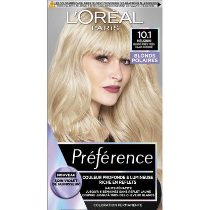 Permanent Hair Color 10.1 Helsinki Very Very Light Blonde PREFERENCE