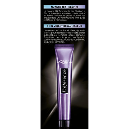 Permanent Hair Color 10.1 Helsinki Very Very Light Blonde PREFERENCE