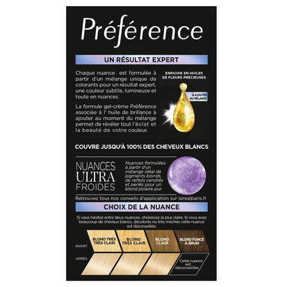 Permanent Hair Color 10.1 Helsinki Very Very Light Blonde PREFERENCE