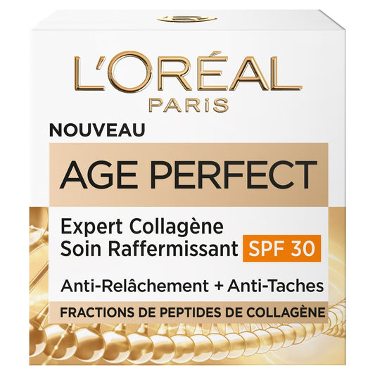 Crème Visage Jour Age Perfect Gamme Blanche Spf30 L'OREAL PARIS le pot de 50mL