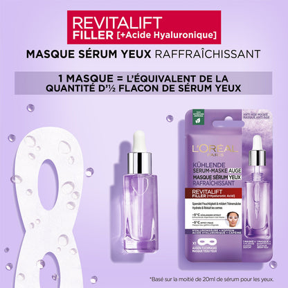 L'OREAL PARIS Revitalift Filler Anti-Wrinkle Eye Tissue Face Mask