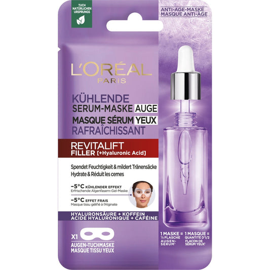 L'OREAL PARIS Revitalift Filler Anti-Wrinkle Eye Tissue Face Mask