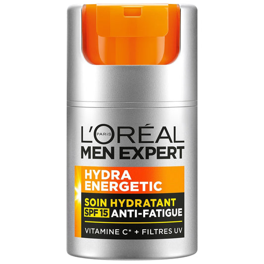 Soin Hydratant Anti-Fatigue Homme Spf 15 Hydra Energetic L'OREAL PARIS le flacon de 50mL