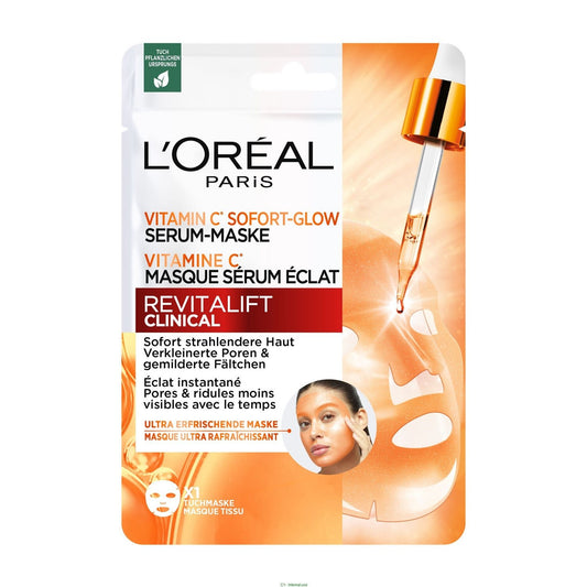 Masque Tissu Visage Eclat pour le Visage Vitamine C L'OREAL PARIS