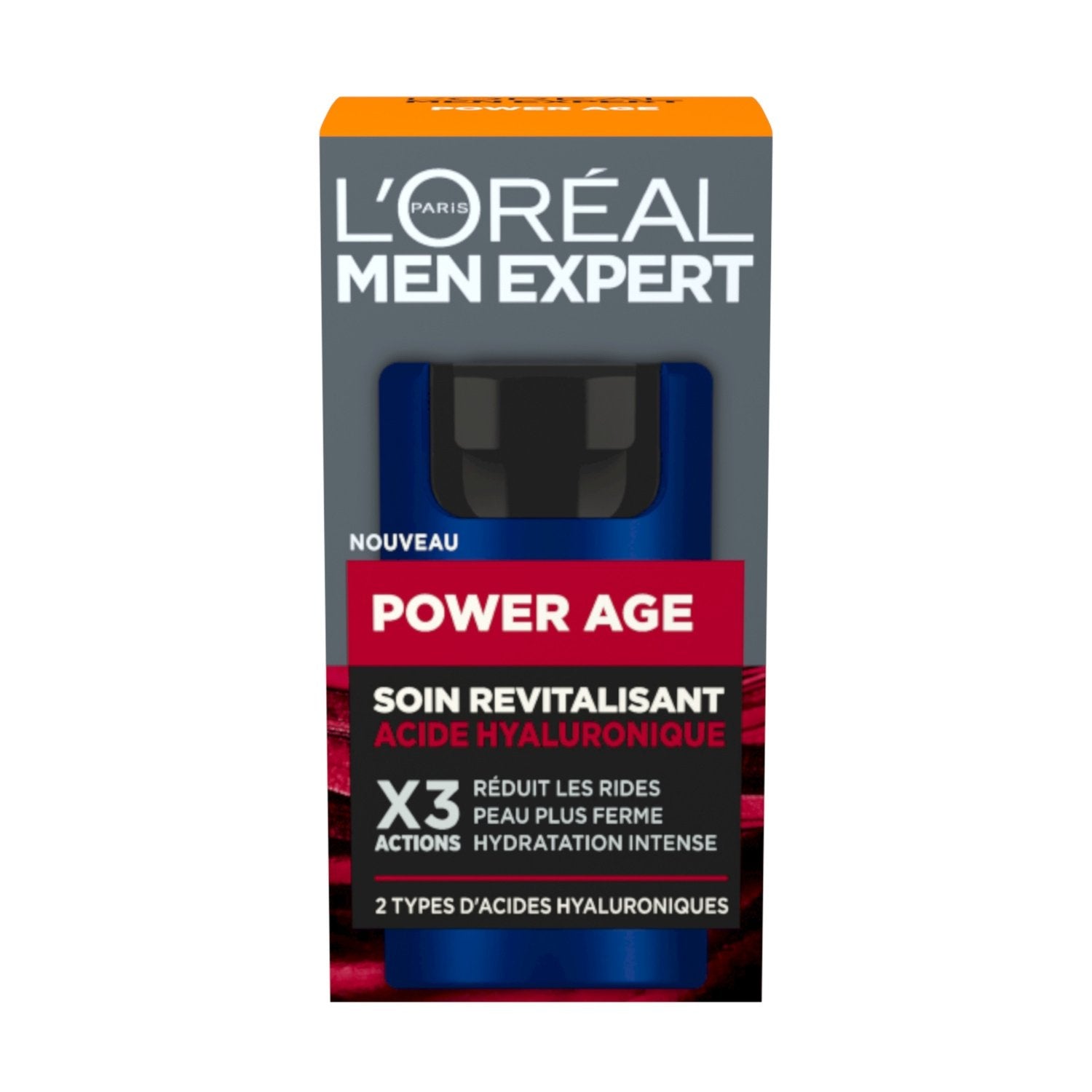 Crème Visage Homme Anti-Âge Revitalisant Power Age Men Expert L'OREAL PARIS le flacon de 50mL