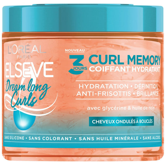 Soin Cheveux Hydratant Définition des Boucles 3 Jours Elseve L'OREAL PARIS le pot de 400mL