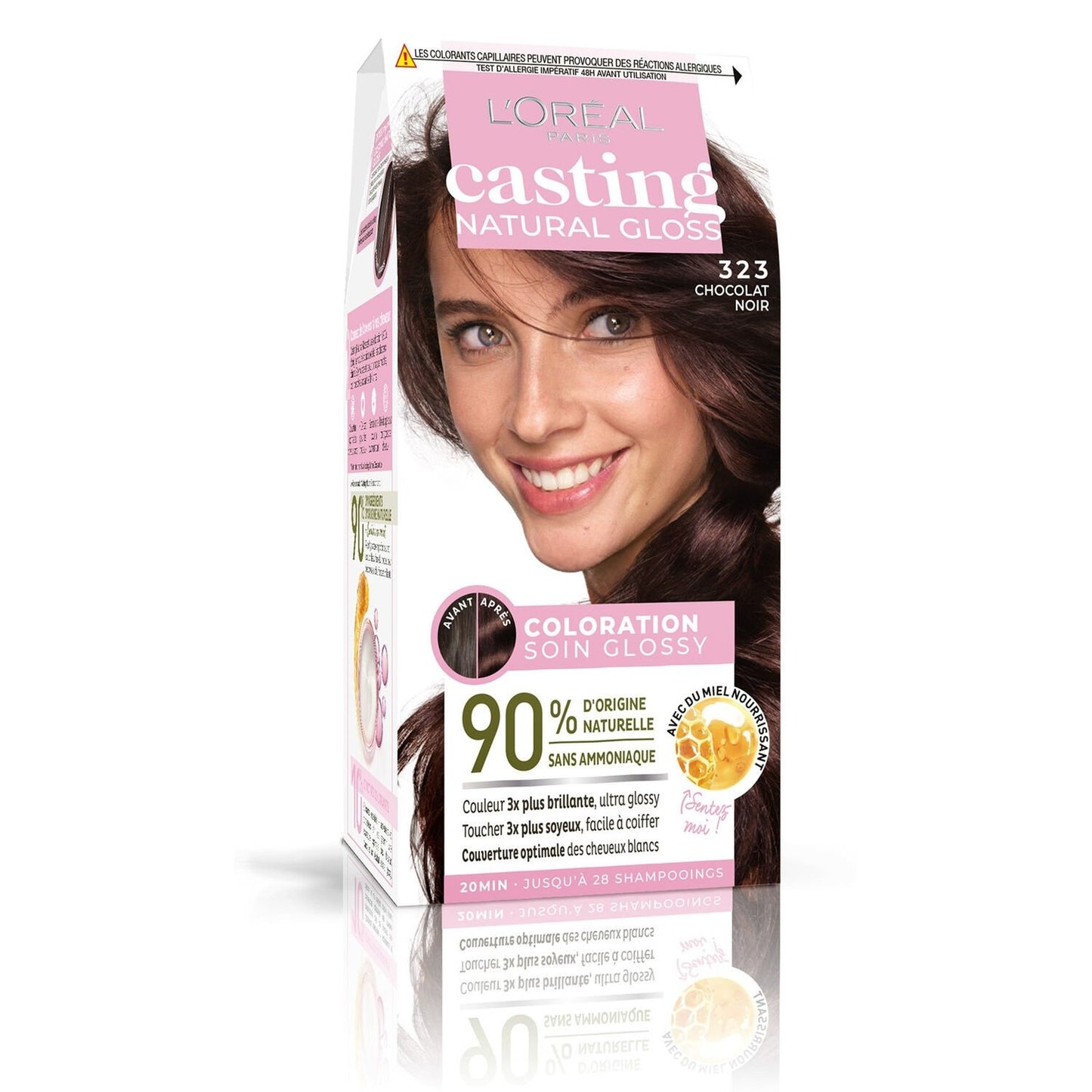 Hair Color 323 Dark Chocolate Casting Natural Gloss L'OREAL PARIS