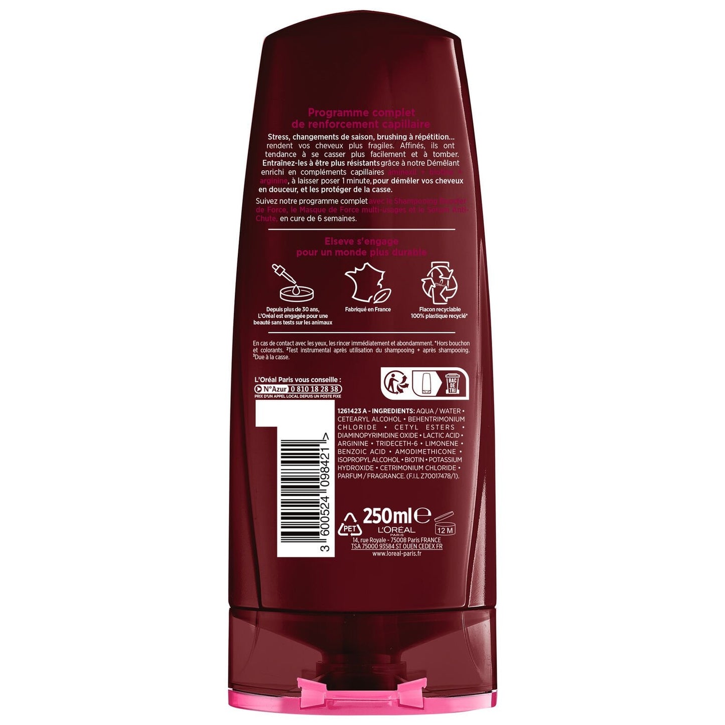 Après-Shampoing Soin Démêlant Booster de Force pour Cheveux Cassants ELSEVE