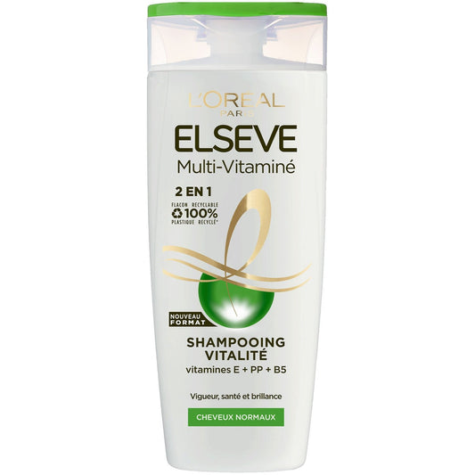 ELSEVE 2 in 1 Revitalizing Shampoo for Normal Hair Enriched with Vitamins