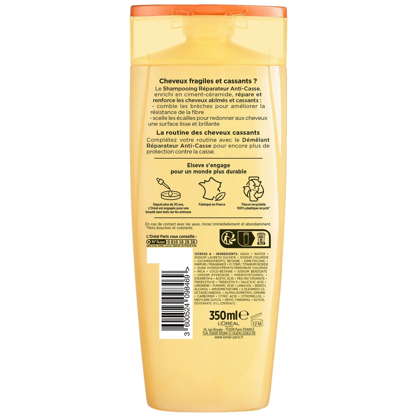 ELSEVE Repairing Shampoo for Damaged and Brittle Hair