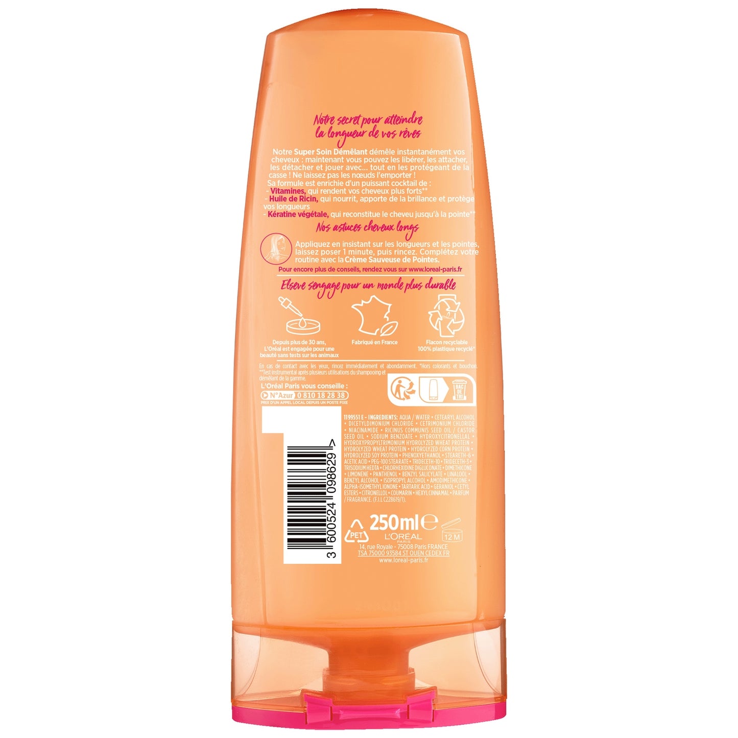 ELSEVE Detangling Conditioner for Damaged, Brittle or Long Hair