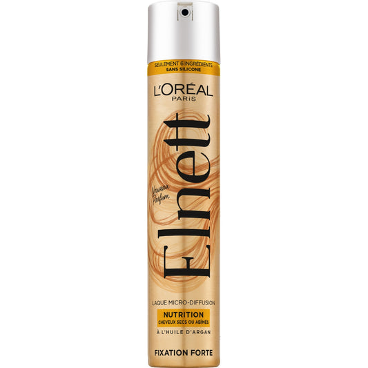 Elnett L'OREAL PARIS Nourishing Hairspray for Dry and Damaged Hair with Argan Oil