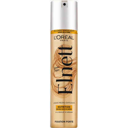 Laque Nutrition Huile d'Argan Fixation Forte Micro-Diffusion Elnett L'OREAL PARIS