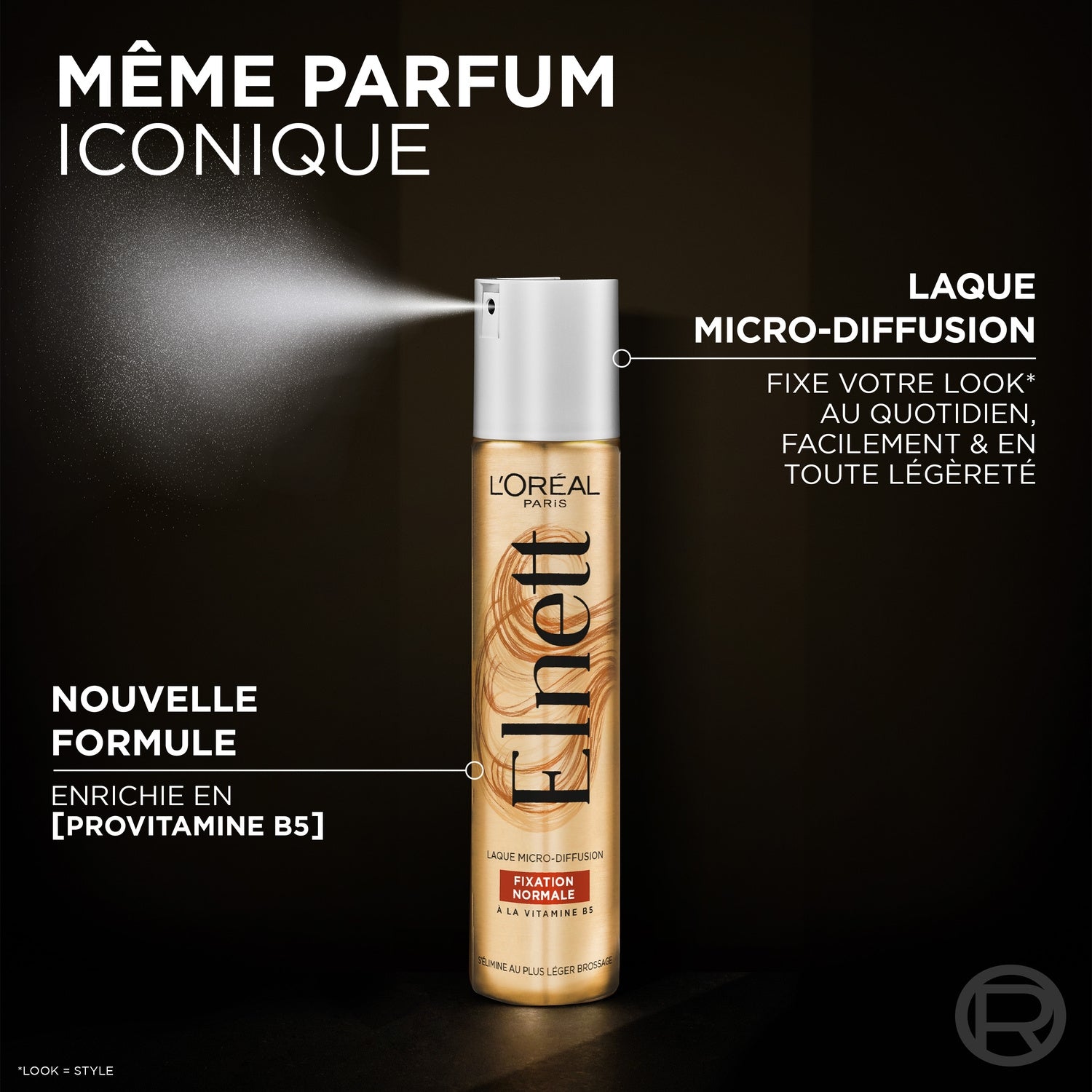 Laque Fixation Forte à la Vitamine B5 ELNETT 