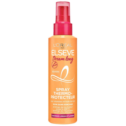 Soin Cheveux Thermo Protecteur Lissant Cheveux Longs Elseve L'OREAL PARIS le spray de 150mL
