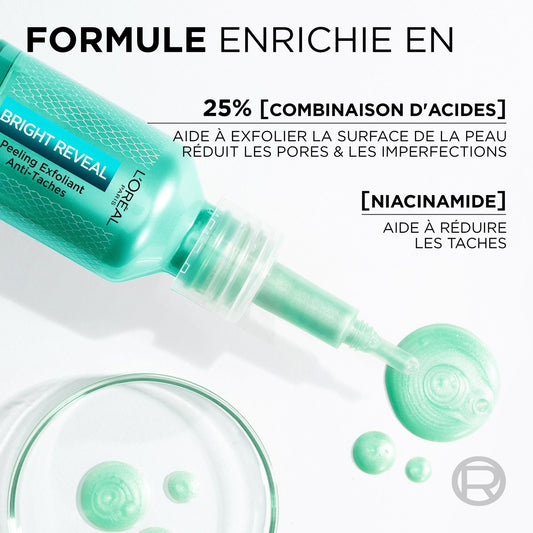 L'OREAL PARIS Bright Reveal Anti-Dark Spot Exfoliating Peeling Facial Treatment