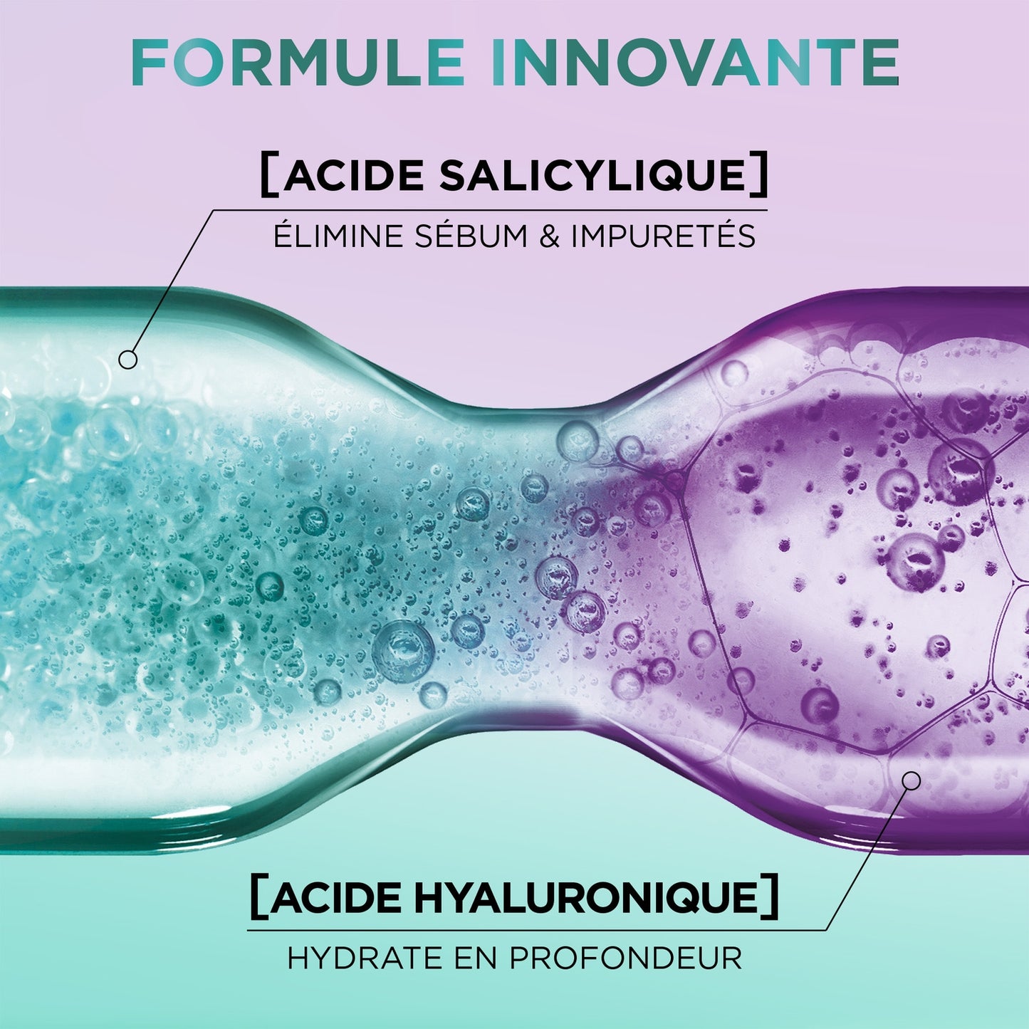 Shampoing Purifiant Racines Grasses Longueurs Déshydratées Acide Hyaluronique et Acide Salicylique Elseve L'OREAL PARIS