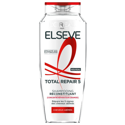 Shampoing Reconstituant pour Cheveux abîmés Total Repair 5 ELSEVE 