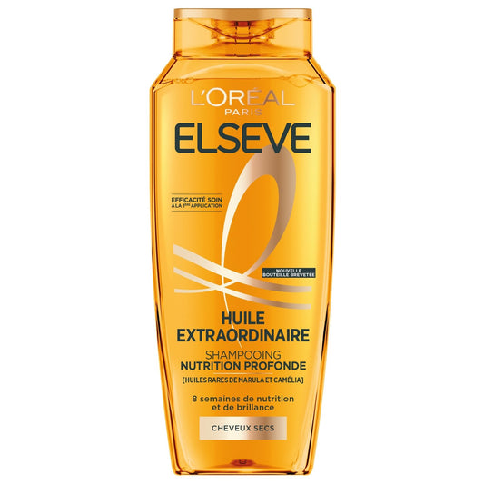 Shampoing Cheveux Secs Huiles de Marula et Camélia Elseve L'OREAL PARIS le flacon de 250mL