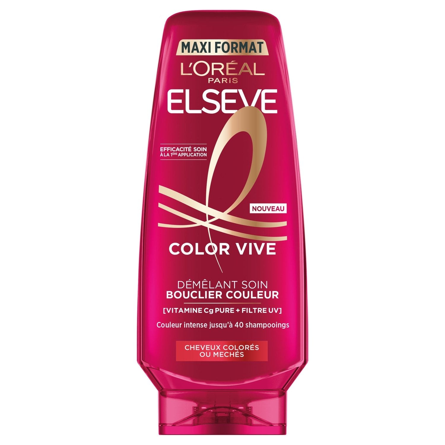 Après-Shampoing Démêlant Soin Bouclier Couleur Cheveux Colorés Elseve L'OREAL PARIS le flacon de 400mL