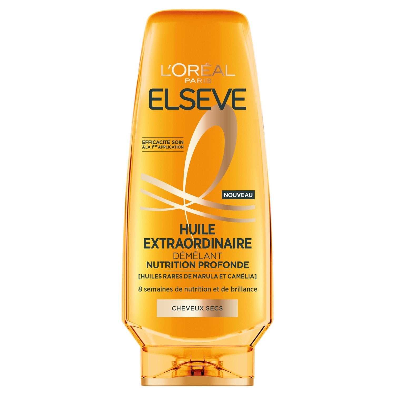 Après-Shampoing Nourrissant Démêlant Cheveux Secs Huiles de Marula et Camélia Elseve L'OREAL PARIS le flacon de 200mL