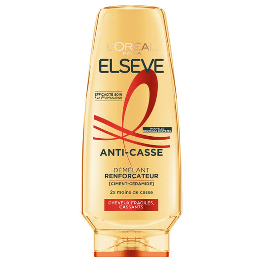 Après-Shampoing Démêlant Renforçateur Cheveux Fragiles et Cassants Elseve L'OREAL PARIS le flacon de 250mL