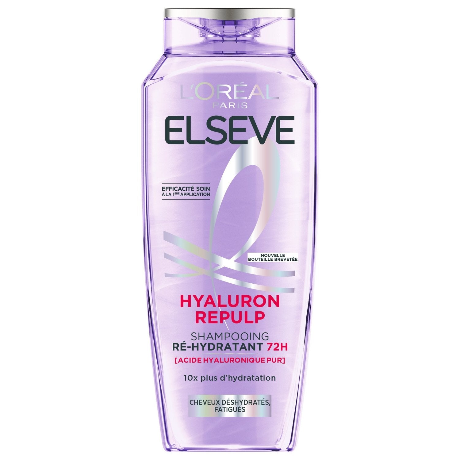 Shampoing Ré-Hydratant Cheveux Déshydratés Acide Hyaluronique Elseve L'OREAL PARIS le flacon de 250mL