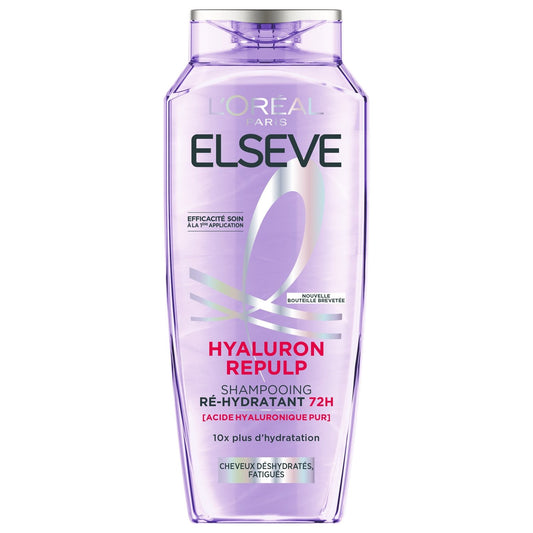 Shampoing Ré-Hydratant Cheveux Déshydratés Acide Hyaluronique Elseve L'OREAL PARIS le flacon de 250mL