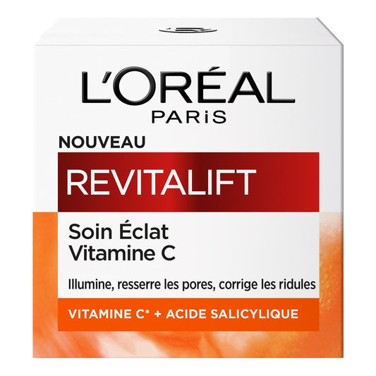 Soin Visage Crème Revitalift Soin Eclat Vitamine C DERMO EXPERTISE le pot de 50mL